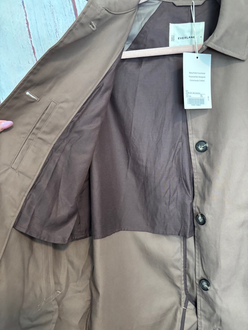 NWT Everlane The Mac Coat - Picture 9 of 16